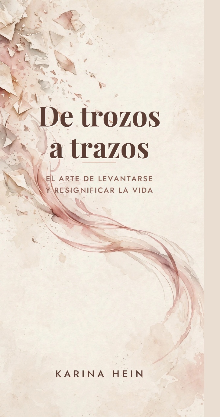 Portada de «De trozos a trazos», de Karina Hein
